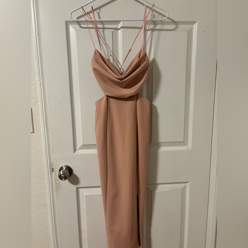 Hello Molly Blush Rose Cut Out Dress